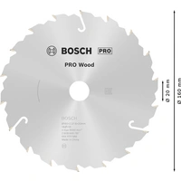 Bosch Accessories Standard for Wood Speed 2608640787 Hartmetall Kreissägeblatt 160 x 20 x 2.4mm Zähneanzahl: 18 1St. Bosch Accessories Standard for Wood Speed 2608640787 Hartmetall Kreissägeblatt 160 x 20 x 2.4mm Zähneanzahl: 18 1St.