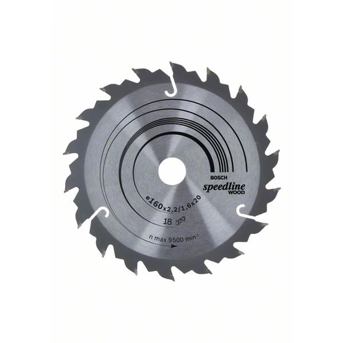Bosch Accessories Standard for Wood Speed 2608640787 Hartmetall Kreissägeblatt 160 x 20 x 2.4mm Zähneanzahl: 18 1St. Bosch Accessories Standard for Wood Speed 2608640787 Hartmetall Kreissägeblatt 160 x 20 x 2.4mm Zähneanzahl: 18 1St.