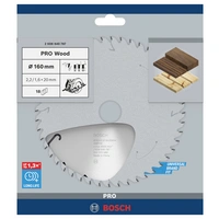 Bosch Accessories Standard for Wood Speed 2608640787 Hartmetall Kreissägeblatt 160 x 20 x 2.4mm Zähneanzahl: 18 1St. Bosch Accessories Standard for Wood Speed 2608640787 Hartmetall Kreissägeblatt 160 x 20 x 2.4mm Zähneanzahl: 18 1St.