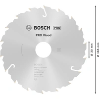 Bosch Accessories Standard for Wood Speed 2608640789 Hartmetall Kreissägeblatt 165 x 30 x 2.4mm Zähneanzahl: 18 1St. Bosch Accessories Standard for Wood Speed 2608640789 Hartmetall Kreissägeblatt 165 x 30 x 2.4mm Zähneanzahl: 18 1St.