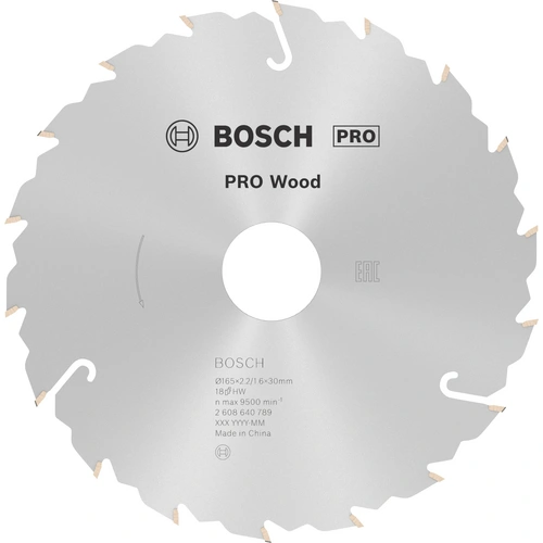 Bosch Accessories Standard for Wood Speed 2608640789 Hartmetall Kreissägeblatt 165 x 30 x 2.4mm Zähneanzahl: 18 1St. Bosch Accessories Standard for Wood Speed 2608640789 Hartmetall Kreissägeblatt 165 x 30 x 2.4mm Zähneanzahl: 18 1St.