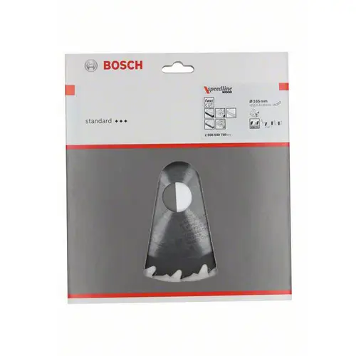 Bosch Accessories Standard for Wood Speed 2608640789 Hartmetall Kreissägeblatt 165 x 30 x 2.4mm Zähneanzahl: 18 1St. Bosch Accessories Standard for Wood Speed 2608640789 Hartmetall Kreissägeblatt 165 x 30 x 2.4mm Zähneanzahl: 18 1St.