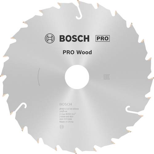 Bosch Accessories Standard for Wood Speed 2608640801 Hartmetall Kreissägeblatt 190 x 30 x 2.6 mm Zä