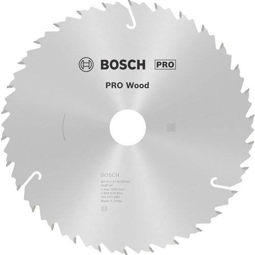 Bosch Accessories Standard for Wood Speed 2608640803 Hartmetall Kreissägeblatt 210 x 30 x 2.6mm Zähneanzahl: 30 1St. Bosch Accessories Standard for Wood Speed 2608640803 Hartmetall Kreissägeblatt 210 x 30 x 2.6mm Zähneanzahl: 30 1St.