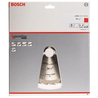 Bosch Accessories Standard for Wood Speed 2608640803 Hartmetall Kreissägeblatt 210 x 30 x 2.6mm Zähneanzahl: 30 1St. Bosch Accessories Standard for Wood Speed 2608640803 Hartmetall Kreissägeblatt 210 x 30 x 2.6mm Zähneanzahl: 30 1St.