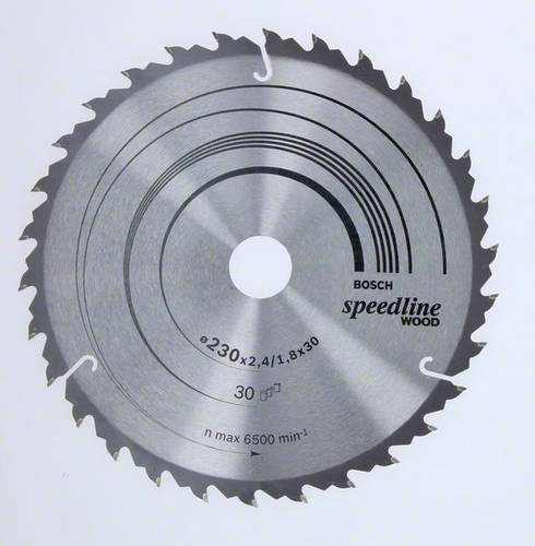 Bosch Accessories Standard for Wood Speed 2608640805 Hartmetall Kreissägeblatt 230 x 30 x 2.6 mm Zä