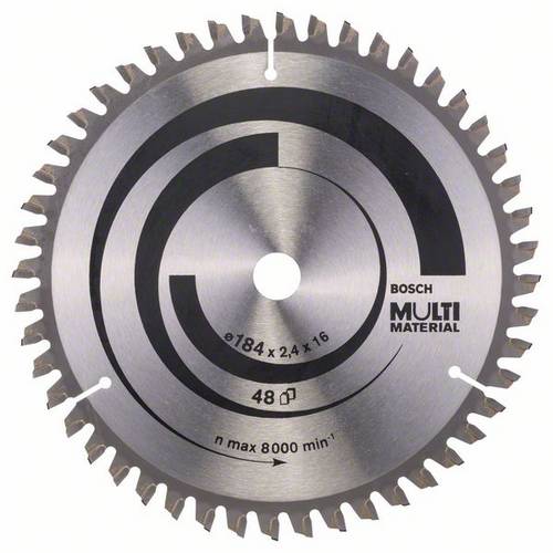 Bosch Accessories Multi Material 2608640815 Hartmetall Kreissägeblatt 184 x 16 x 2.4 mm Zähneanzahl