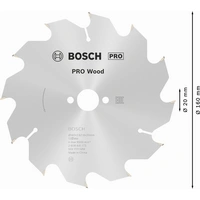 Bosch Accessories Optiline Wood 2608641173 Hartmetall Kreissägeblatt 160 x 20 x 2.6mm Zähneanzahl: 12 1St. Bosch Accessories Optiline Wood 2608641173 Hartmetall Kreissägeblatt 160 x 20 x 2.6mm Zähneanzahl: 12 1St.