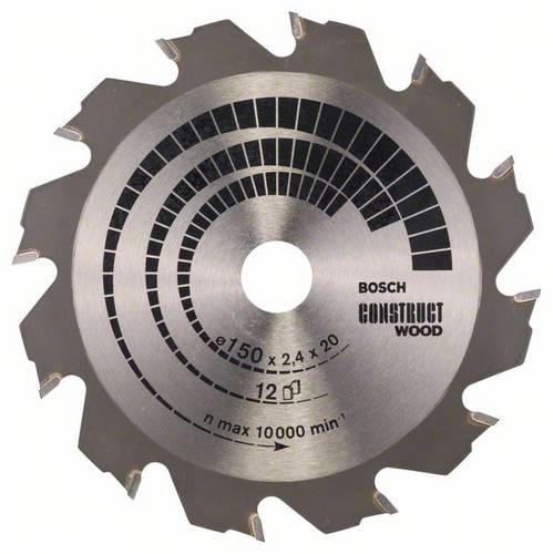 Bosch Accessories Construct Wood 2608641199 Hartmetall Kreissägeblatt 150 x 20 x 2.4 mm Zähneanzahl