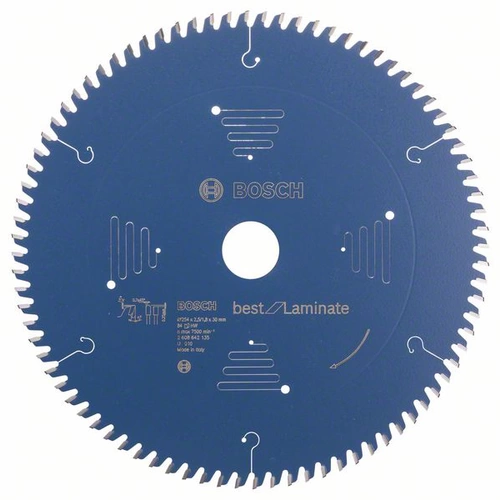Bosch Accessories Best for Laminate 2608642135 Kreissägeblatt 254 x 30 x 2.5mm Zähneanzahl: 84 1St. Bosch Accessories Best for Laminate 2608642135 Kreissägeblatt 254 x 30 x 2.5mm Zähneanzahl: 84 1St.