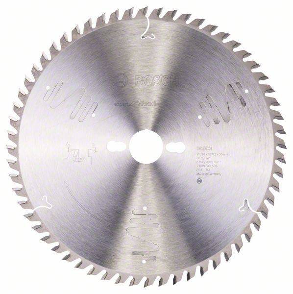 Bosch Accessories Expert for Wood 2608642506 Kreissägeblatt 250 x 30 x 3.2 mm Zähneanzahl: 60 1 St.