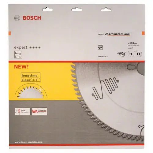 Bosch Accessories Expert for Laminated Panel 2608642518 Kreissägeblatt 350 x 30 x 3.5mm Zähneanzahl: 108 1St. Bosch Accessories Expert for Laminated Panel 2608642518 Kreissägeblatt 350 x 30 x 3.5mm Zähneanzahl: 108 1St.