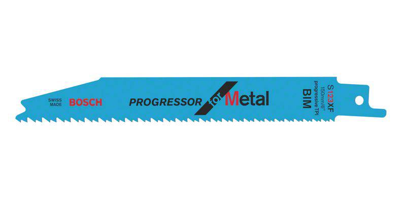 Bosch Accessories 2608654416 Säbelsägeblatt S 123 XF Progressor for Metal, 100er-Pack 100St.