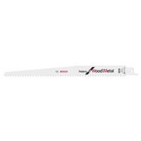Bosch Accessories 2608656261 Säbelsägeblatt S 1111 DF Heavy for Wood and Metal, 5er-Pack Sägeblatt-Länge 225 mm 5 St. Bosch Accessories 2608656261 Säbelsägeblatt S 1111 DF Heavy for Wood and Metal, 5er-Pack Sägeblatt-Länge 225 mm 5 St.