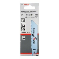 Bosch Accessories 2608656269 Säbelsägeblatt S 522 BF, Flexible for Metal, 2er-Pack 2St. Bosch Accessories 2608656269 Säbelsägeblatt S 522 BF, Flexible for Metal, 2er-Pack 2St.