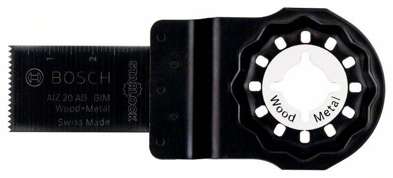 Bosch Accessories 2608661628 AIZ 20 AB Bimetall Tauchsägeblatt 20 mm 5 St.