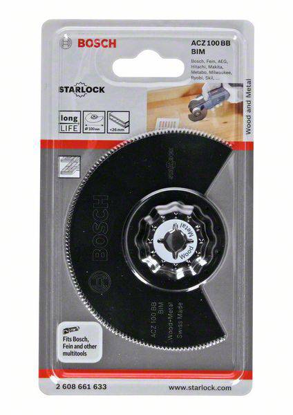 Bosch Accessories 2608661633 ACZ 100 BB Bimetall Segmentsägeblatt 100 mm 1 St.