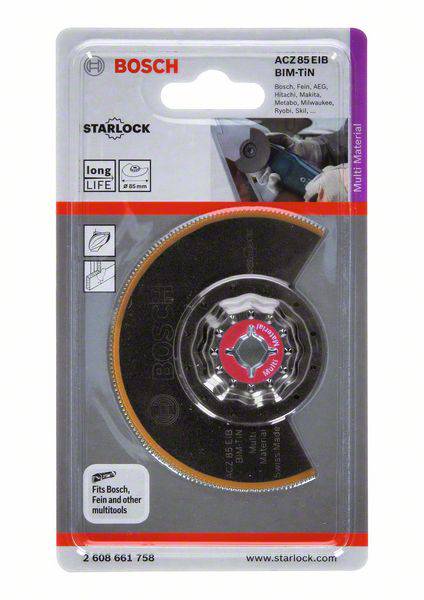 Bosch Accessories 2608661758 ACI 85 EB Bimetall Segmentsägeblatt 85 mm 1 St.