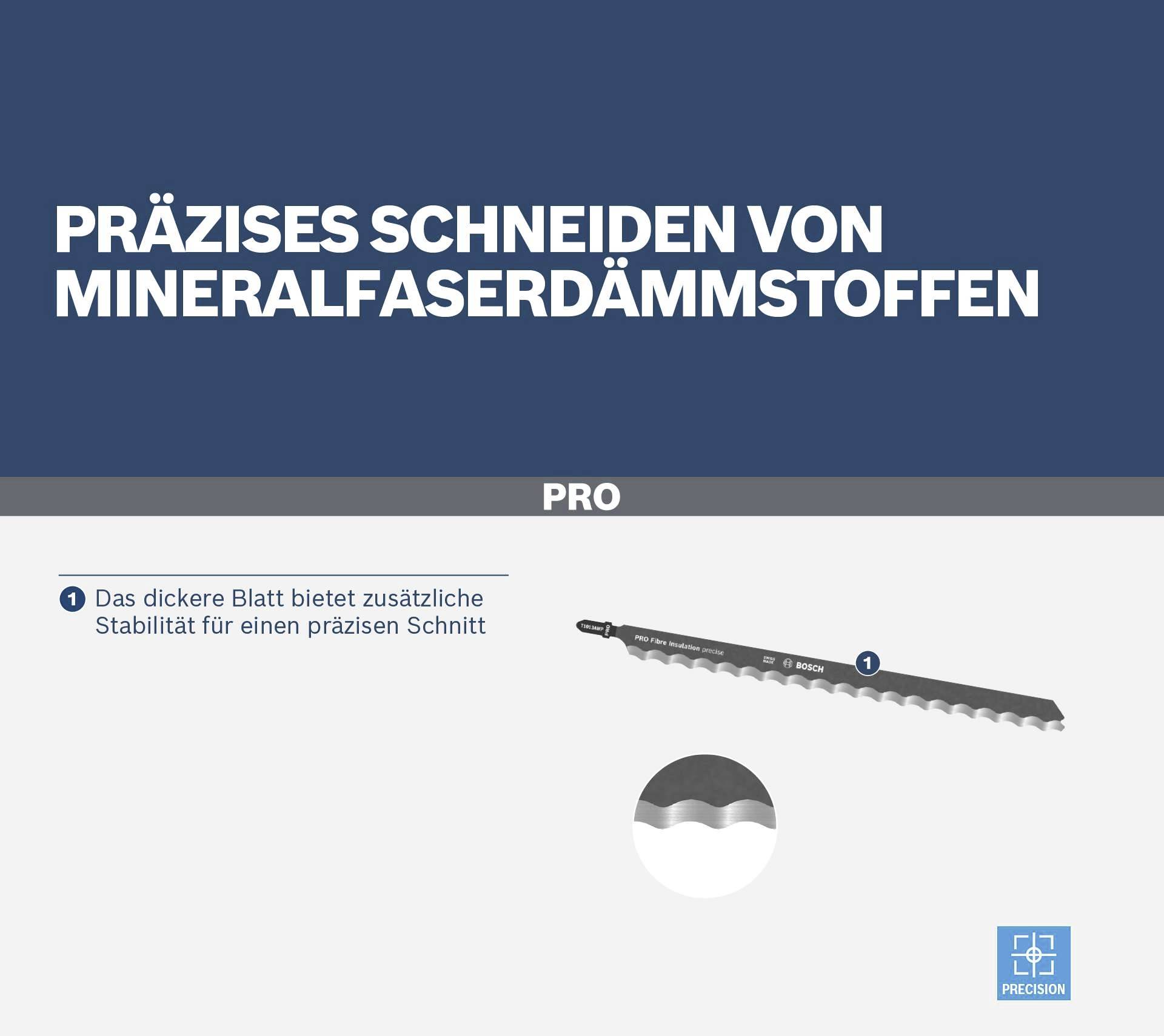 Bosch Accessories 2608667396 Stichsägeblatt T 1013 AWP Precision for Soft Material 3St.