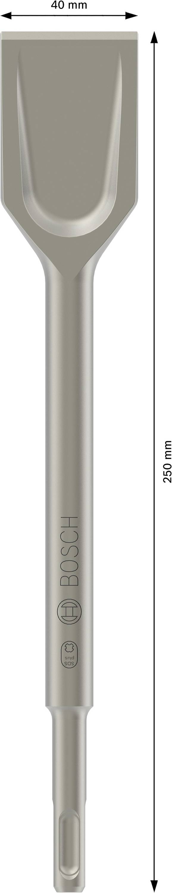 Bosch Accessories 2608690101 Spatmeißel 40mm Gesamtlänge 250mm SDS-Plus 1St.