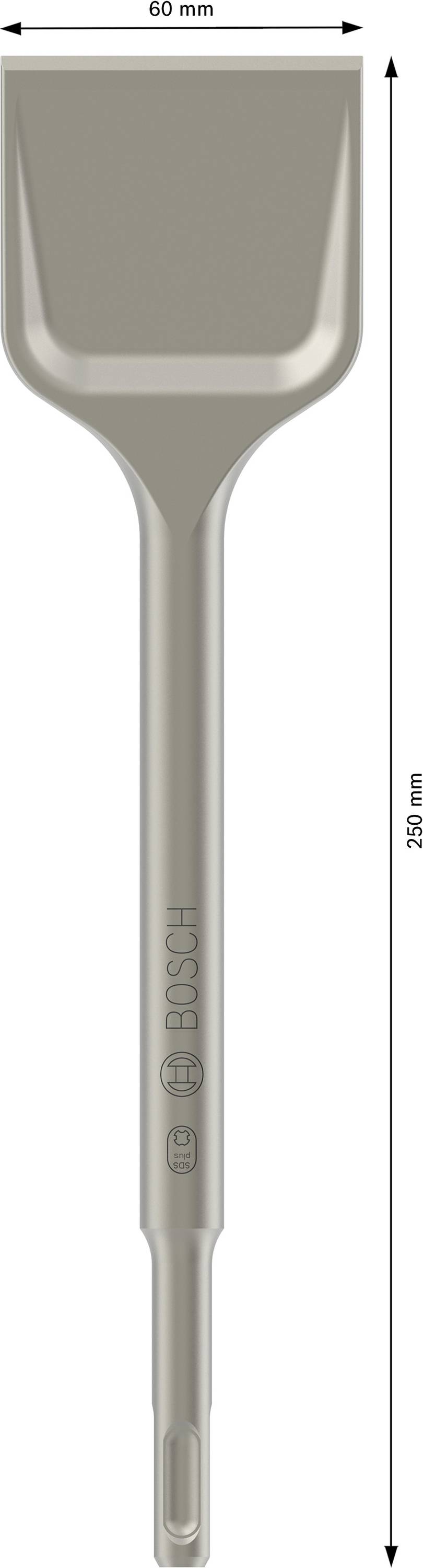 Bosch Accessories 2608690102 Spatmeißel 60mm Gesamtlänge 250mm SDS-Plus 1St.