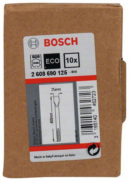 Bosch Accessories 2608690125 Flachmeißel 25mm Gesamtlänge 400mm SDS-Max 10St.