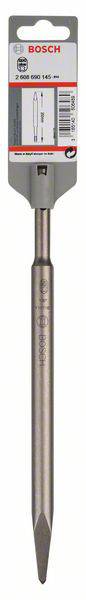 Spitzmeißel von Bosch mit Verpackung, geeignet für Abbrucharbeiten. Länge 250 mm, Durchmesser 14 mm, Sechskantschaft für Bohrhämmer.