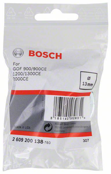 Bosch Accessories Kopierhülse für Bosch-Oberfräsen, mit Schnellverschluss, 13mm 2609200138 Durchmesser 13mm