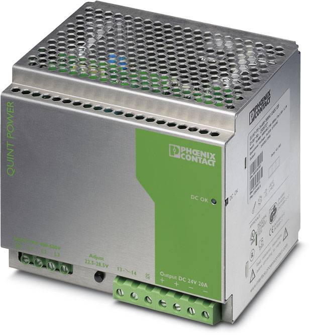 Phoenix Contact QUINT-PS-3X400-500AC/24DC/20 Hutschienen-Netzteil (DIN-Rail)  24 V/DC 20 A 240 W 1 x