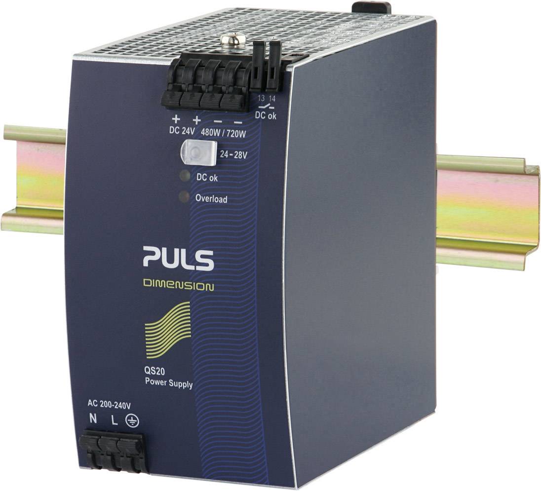 PULS QS20.244 Hutschienen-Netzteil (DIN-Rail) 24 V/DC 20A 480W Anzahl Ausgänge:1 x Inhalt 1St.