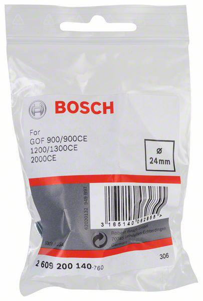 Bosch Accessories Kopierhülse für Bosch-Oberfräsen, mit Schnellverschluss, 24mm 2609200140 Durchmesser 24mm