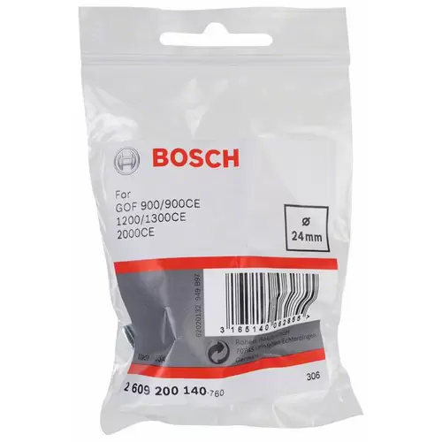 Bosch Accessories Kopierhülse für Bosch-Oberfräsen, mit Schnellverschluss, 24mm 2609200140 Durchmesser 24mm Bosch Accessories Kopierhülse für Bosch-Oberfräsen, mit Schnellverschluss, 24mm 2609200140 Durchmesser 24mm