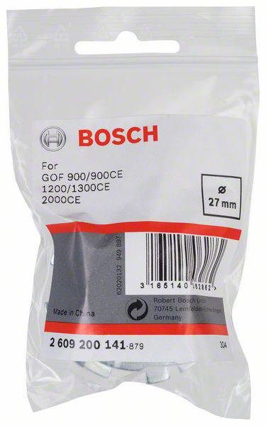 Kopierhülse für Bosch-Oberfräsen, mit Schnellverschluss, 27 mm Bosch Accessories 2609200141 Durchmesser 27 mm