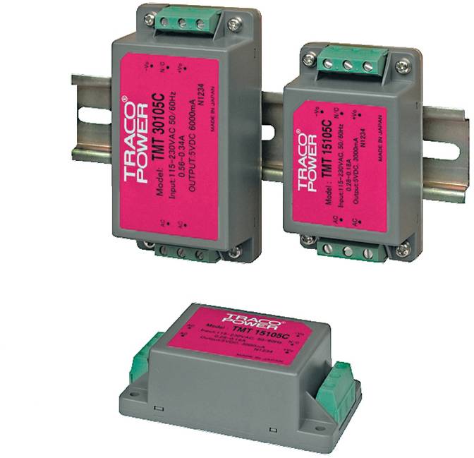 TracoPower AC/DC-Printnetzteil TMT 15115C 15 V/DC 1A 15W