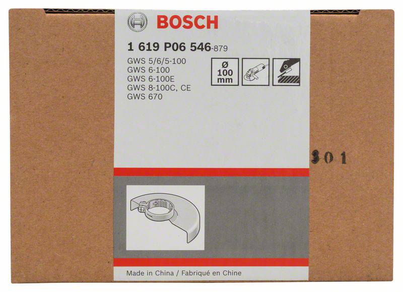 Bosch Accessories Schutzhaube ohne Deckblech zum Schleifen, 100mm 1619P06546 Durchmesser 100mm