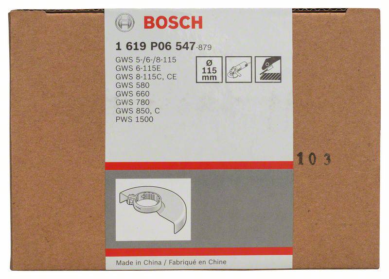 Schutzhaube ohne Deckblech, 115 mm, Schraubverschluss Bosch Accessories 1619P06547 Durchmesser 115 mm