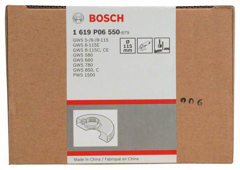 Schutzhaube mit Deckblech, 115 mm, passend zu GWS 5-115 Bosch Accessories 1619P06550 Durchmesser 115 mm