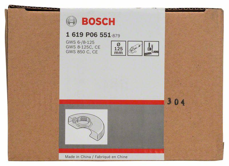 Schutzhaube mit Deckblech, 125 mm, passend zu GWS 6-125 Bosch Accessories 1619P06551 Durchmesser 125 mm