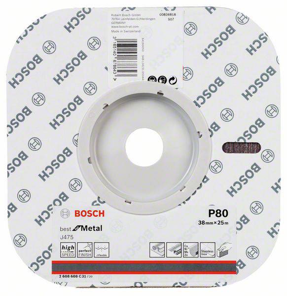 Bosch Accessories 2608608C31 Schleifpapierrolle Körnung (num) 80 (L x B) 25m x 38mm 25m