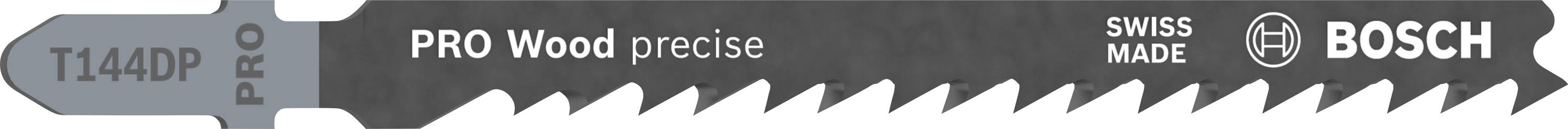 Bosch Accessories 2608633A39 Stichsägeblatt T 144 DP Precision for Wood, 25er-Pack 25St.