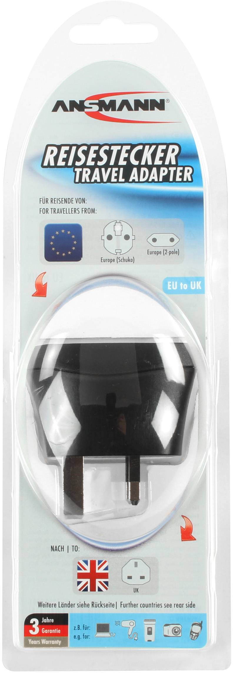 Ansmann Dual USB Charger slim USB-Ladegerät Steckdose Ausgangsstrom (max.) 1000 mA USB Anzahl Ausgänge: 2 x