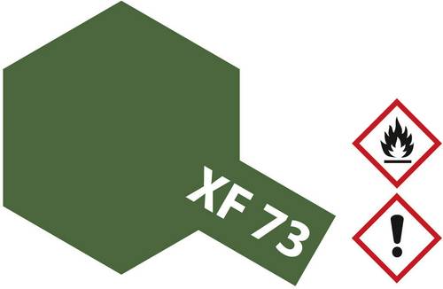 Tamiya Acrylfarbe Dunkelgrün (matt) XF-73 Glasbehälter 10 ml