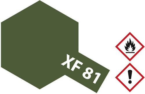 Tamiya Acrylfarbe Dunkelgrün (matt) XF-81 Glasbehälter 10ml