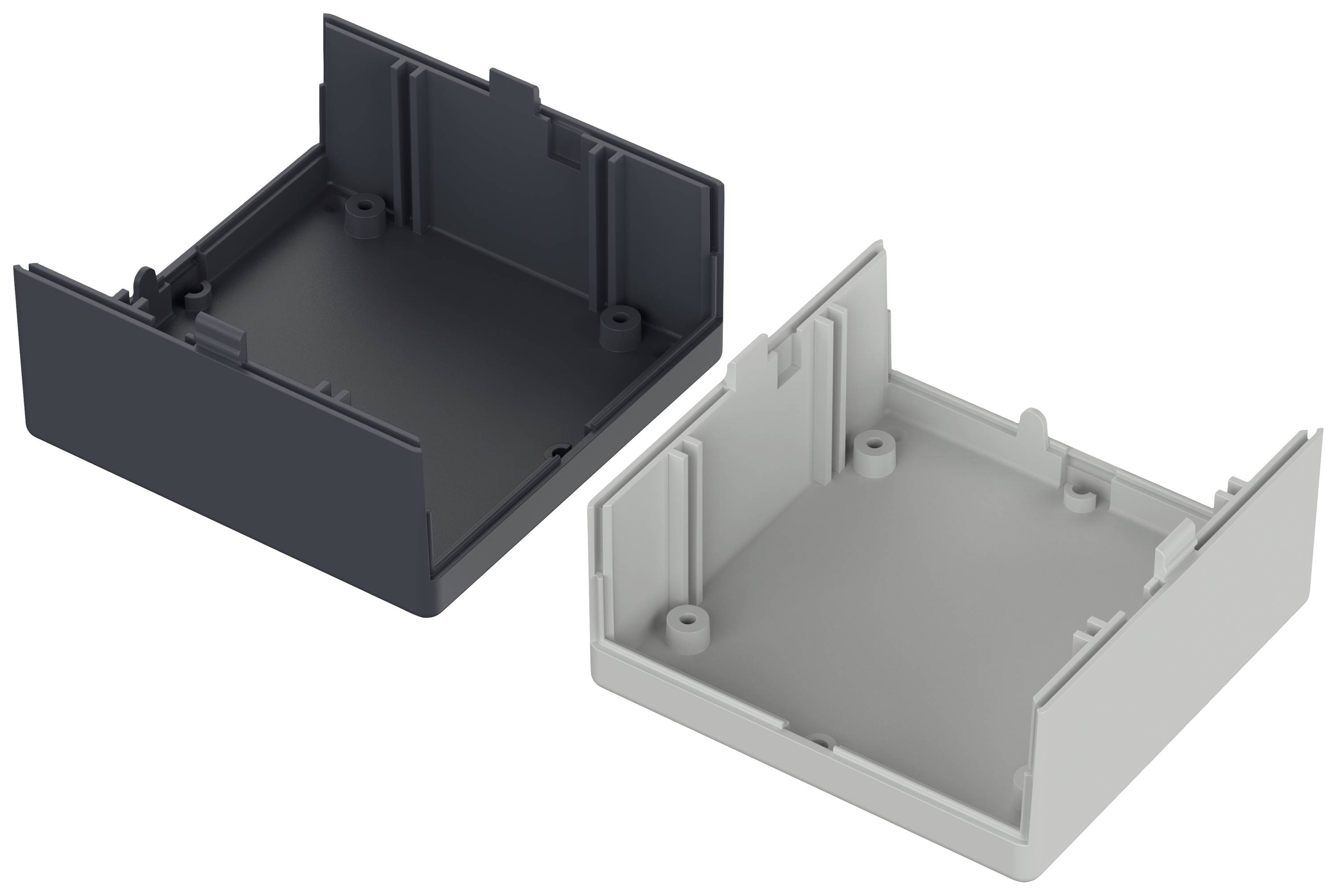 Bopla UNIVERSAL U 75 06075000 Elektronikgehäuse 75 x 75 x 40 Polystyrol (EPS) Grau, Schwarz 1St.