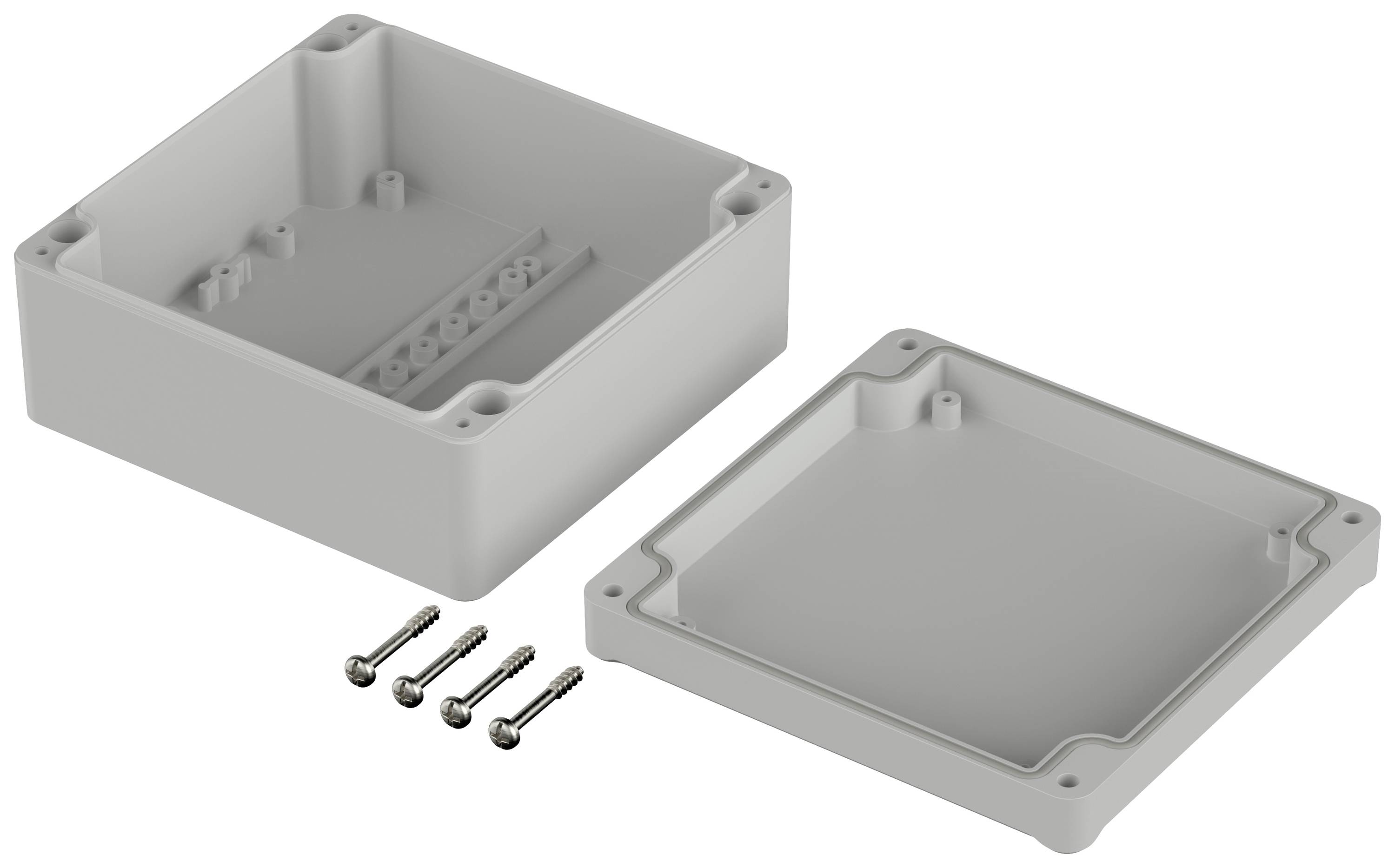 Bopla EUROMAS ET 217F 63217200 Industrie-Gehäuse 120 x 120 x 57 ABS Hellgrau 1St.