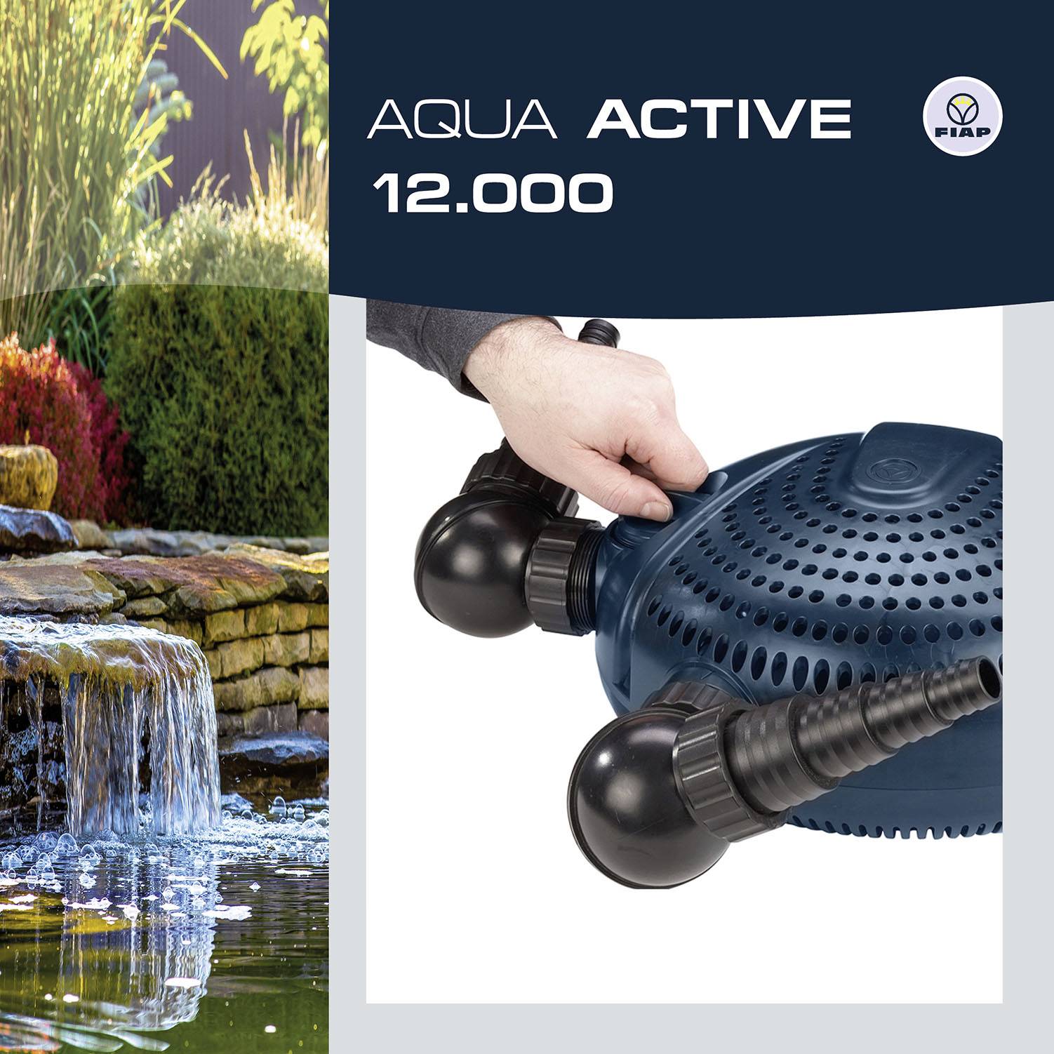 FIAP 2703 Aqua Active 12.000 Teichpumpe mit Skimmeranschluss 12000 l/h
