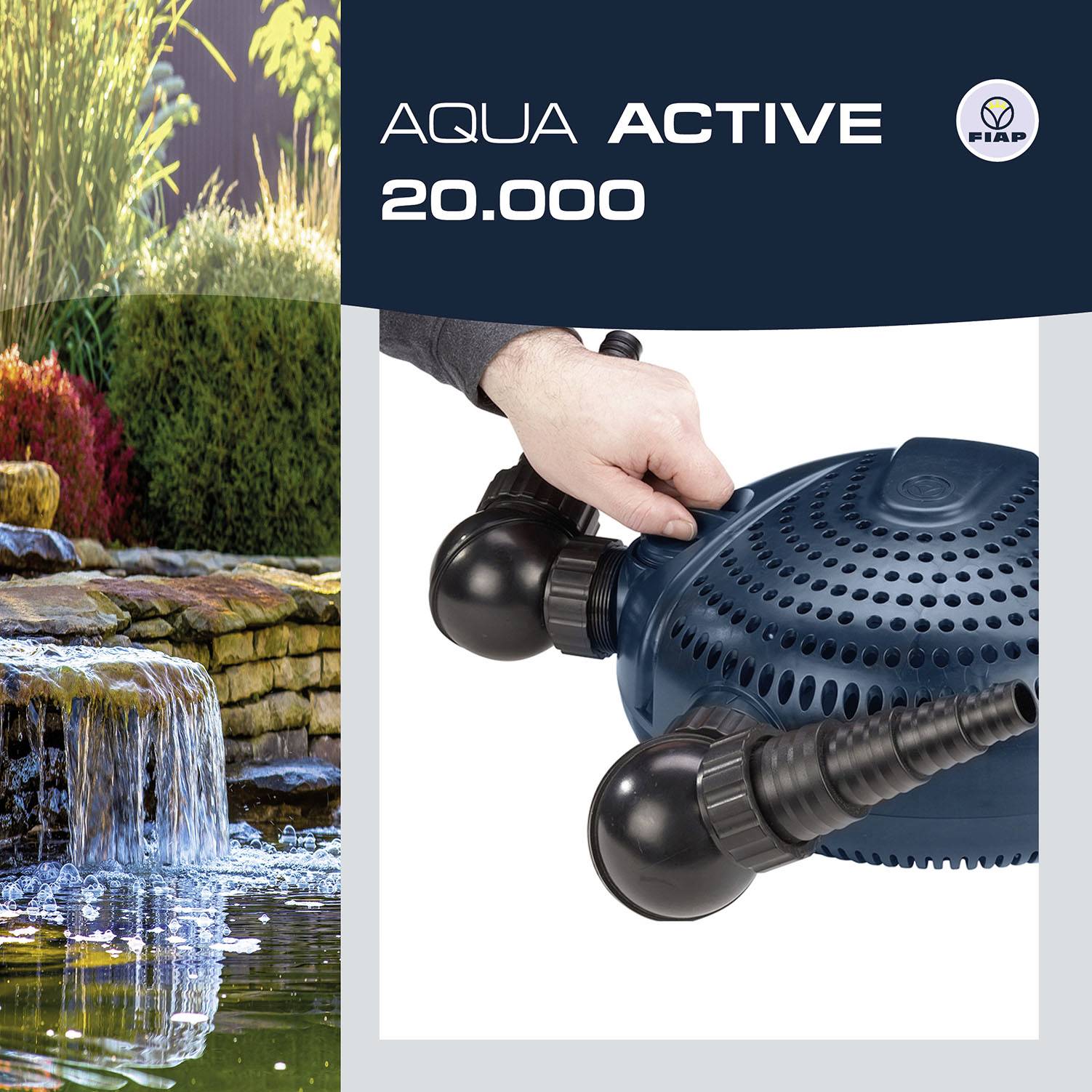 FIAP 2705 Aqua Active 20.000 Teichpumpe mit Skimmeranschluss 20000 l/h