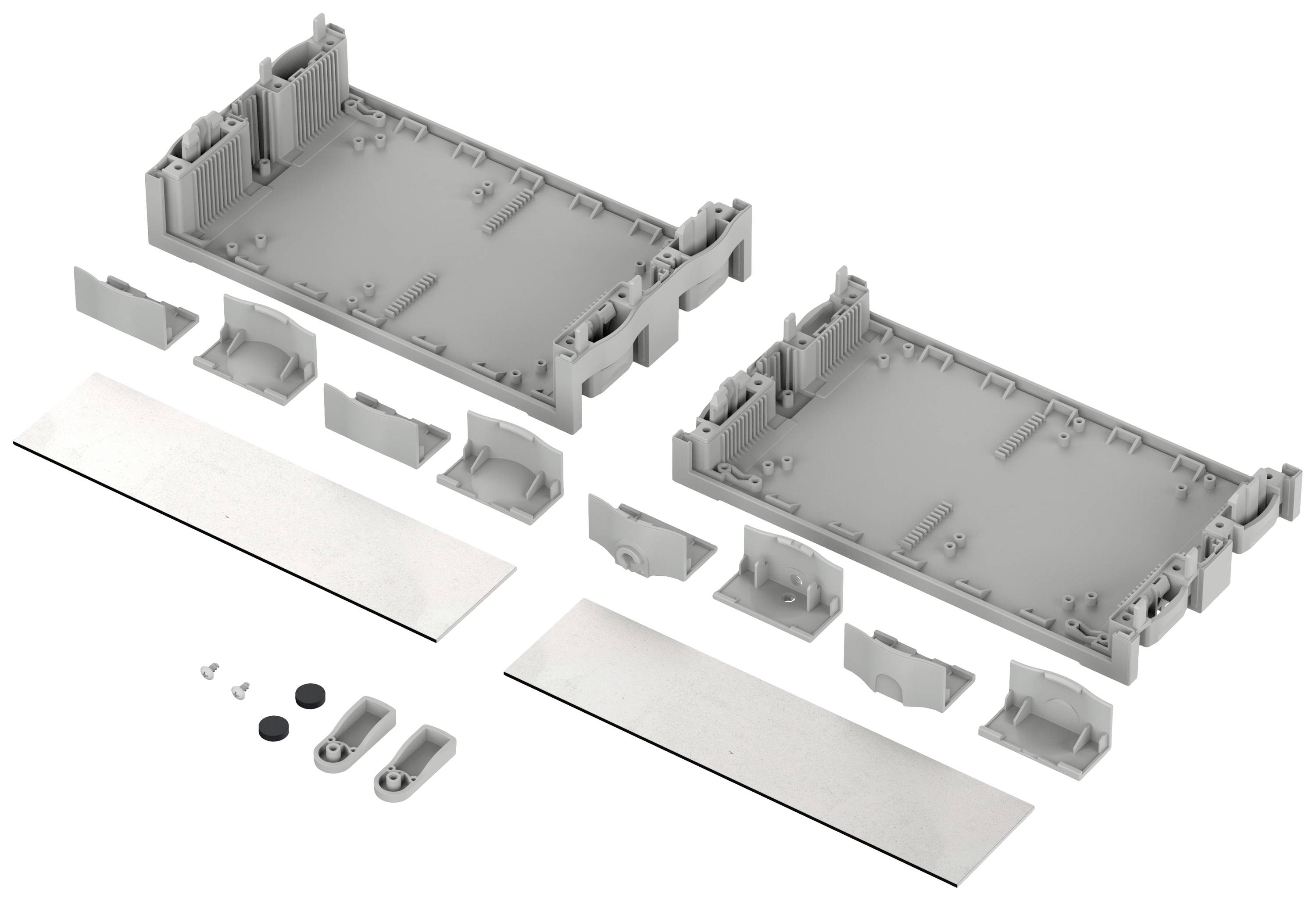 Bopla BOTEGO BO 51409 Tisch-Gehäuse (L x B x H) 136.9 x 240.7 x 65.2mm ABS Lichtgrau (RAL 7035) 1St.