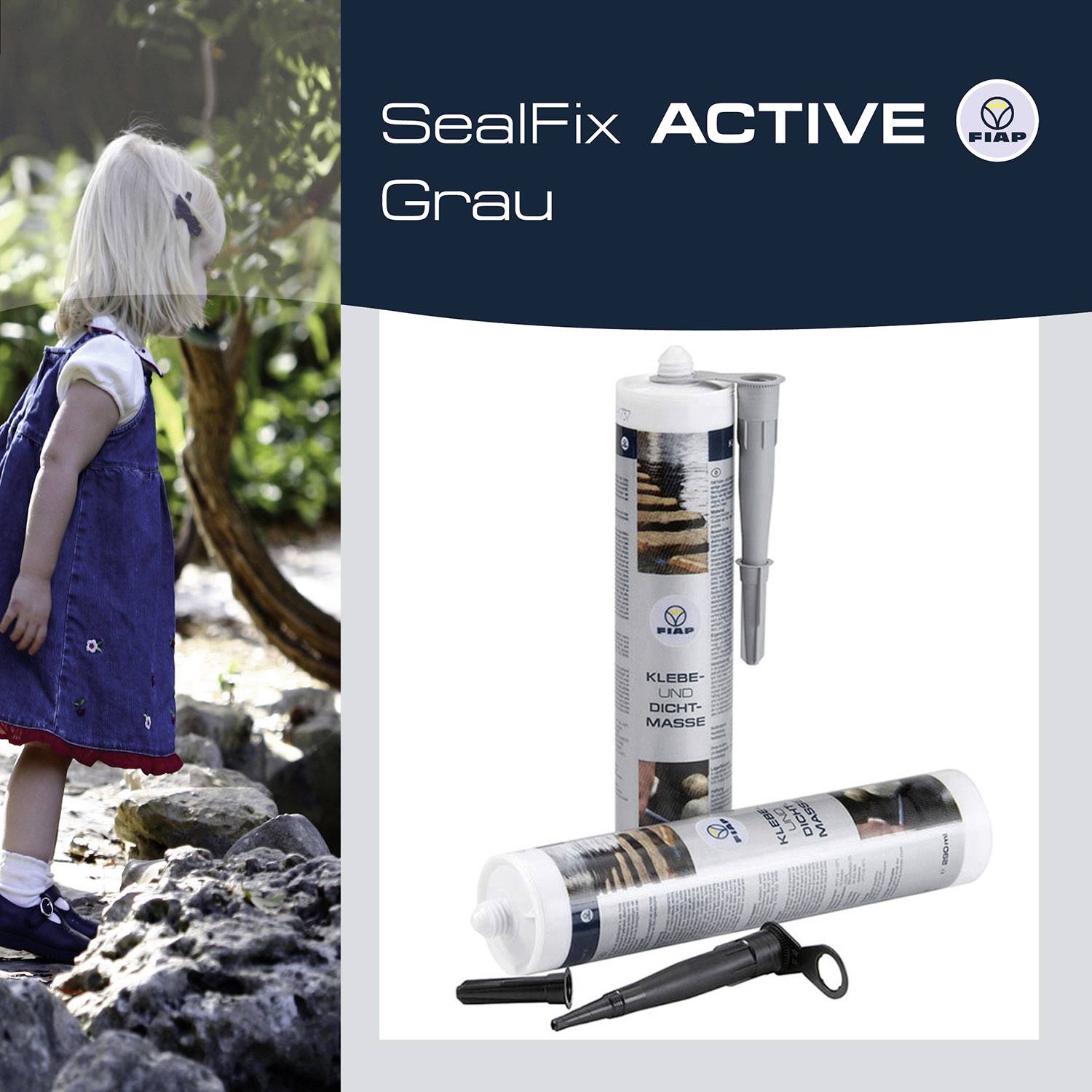 FIAP 2540 SealFix Active grau 290ml Klebe- u. Dichtmasse 290ml