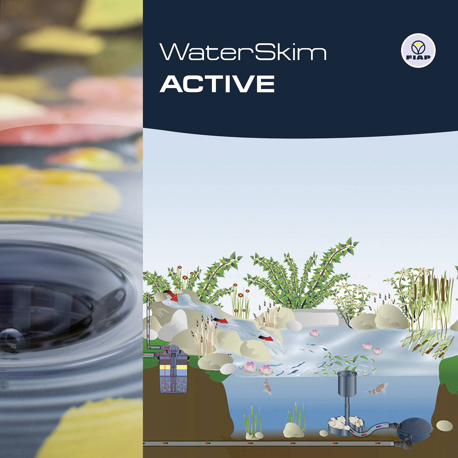 FIAP 2390 WaterSkim Active Oberflächenskimmer (Ø x H) 350mm x 865mm 1St.